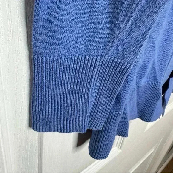 GAP Factory Cardigan Long Periwinkle Blue Size Small - Picture 2 of 16